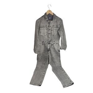 Gap Women's Denim Jumpsuit Boiler Suit Grey Wash size 10